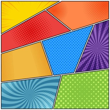 Komik parlak kitap arka plan