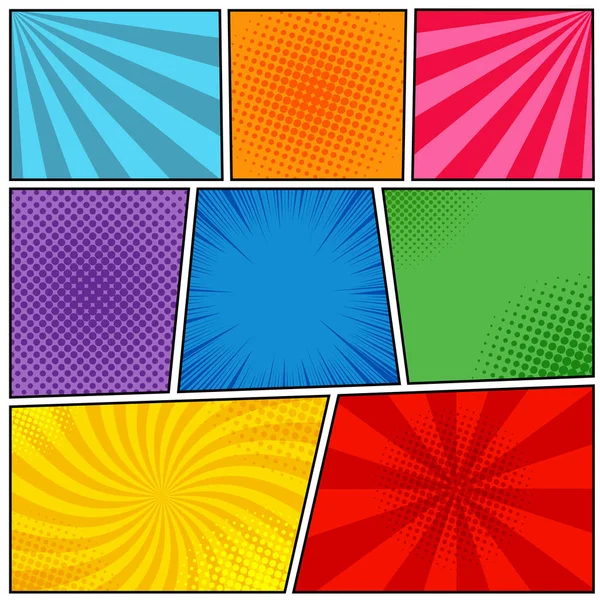 Çizgi roman sayfası şablonu