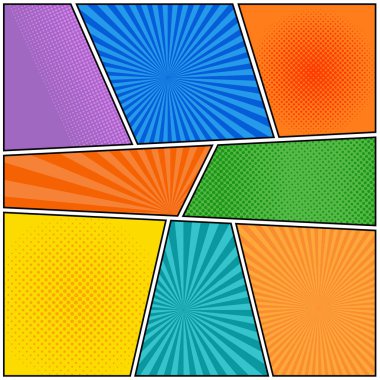 Çizgi roman sayfası arka planı