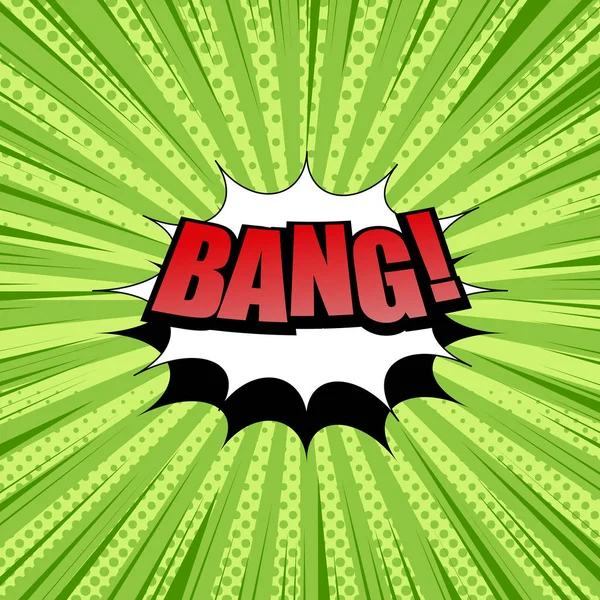 Bang plantilla de redacción cómica — Vector de stock