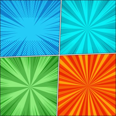 Çizgi roman sayfa arka planları küme