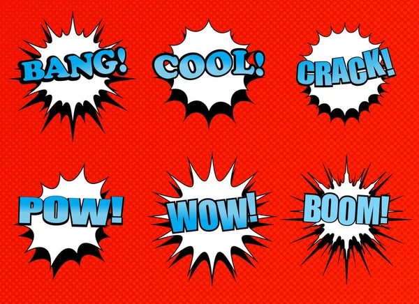 Comic speech bubbles collection — Stock Vector