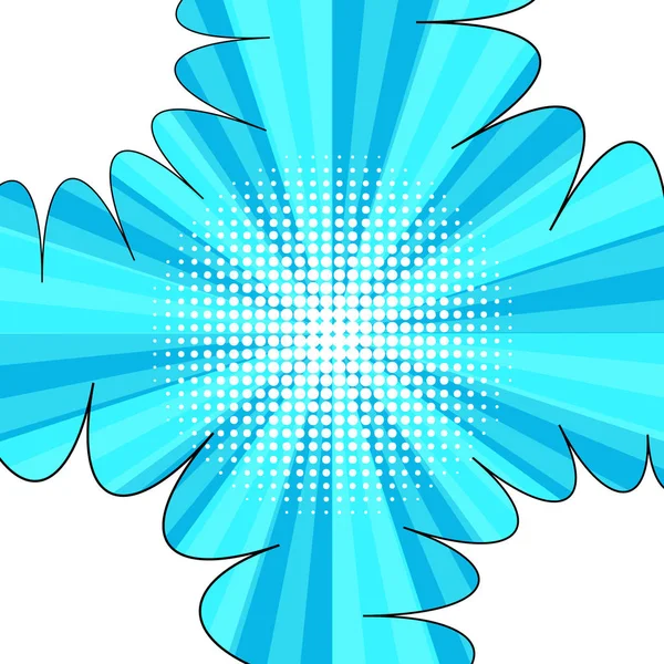 Çizgi roman mavi arka plan