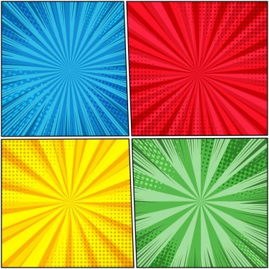 Çizgi roman sayfası şablonları