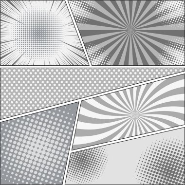 Çizgi roman sayfa tek renkli arka plan