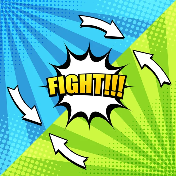 Comic book fight background — Stock Vector