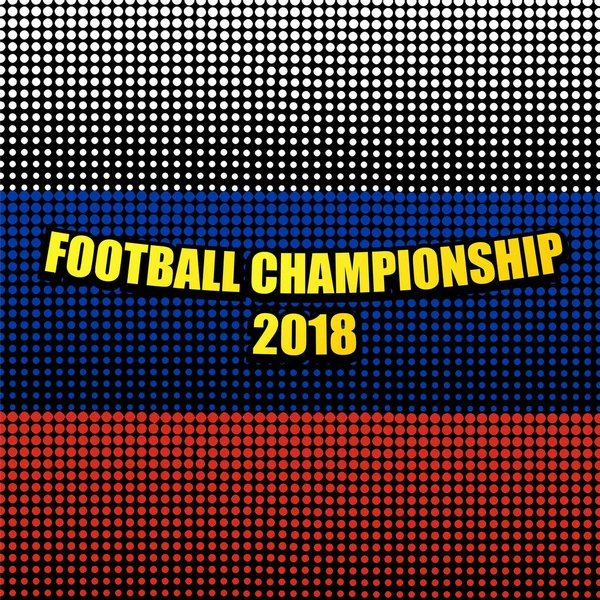 Modèle de Championnat de football BD 2018 — Image vectorielle