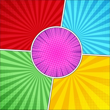 Çizgi roman renkli kavramı