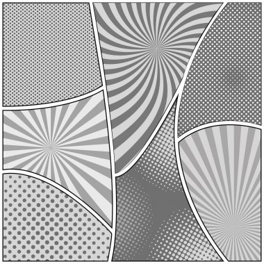 Komik tek renkli arka planlar koleksiyonu