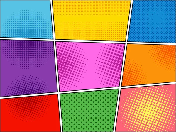 Comic book colorful background — Stock Vector