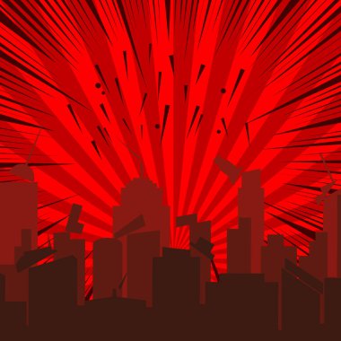 Komik çöken şehir şablonu