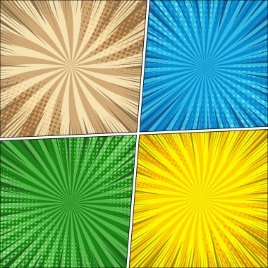 Çizgi roman parlak arka plan