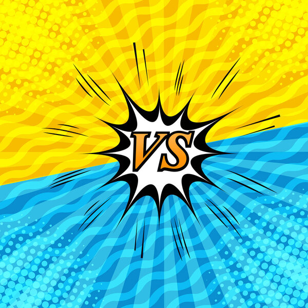 Comic rivalry and dueling background