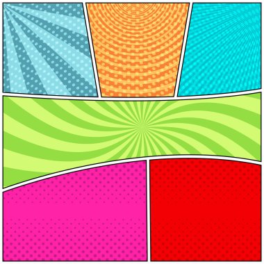 Çizgi roman renkli arka plan