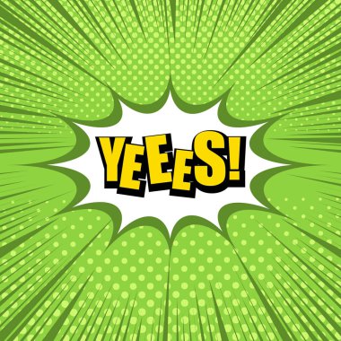 Komik ışık Evet ifade şablonu