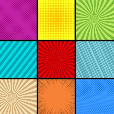 Çizgi roman sayfası arka planı