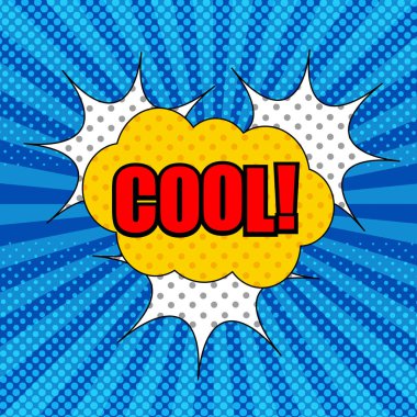 Komik parlak şablon