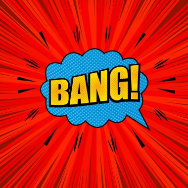 Çizgi roman parlak şablonu