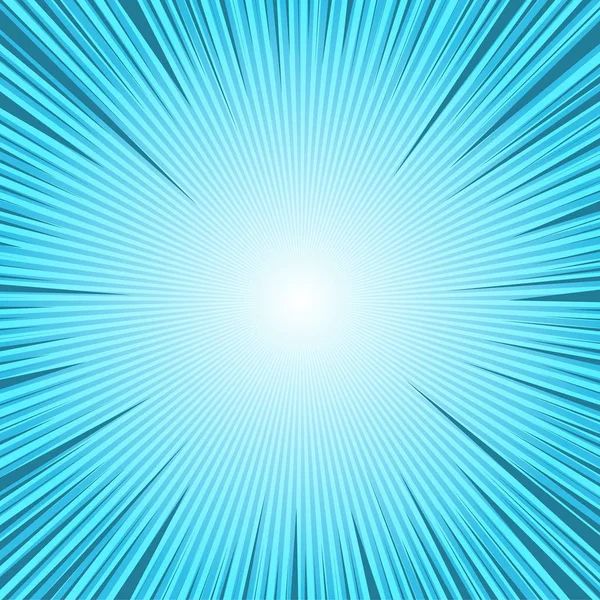 Képregény kék fényes élénk sablon — Stock Vector
