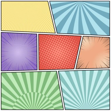 Çizgi roman açık renkli