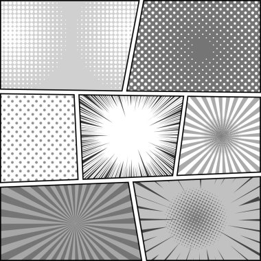 Çizgi roman sayfa tek renkli arka plan