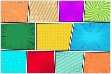 Çizgi roman sayfaları kompozisyon