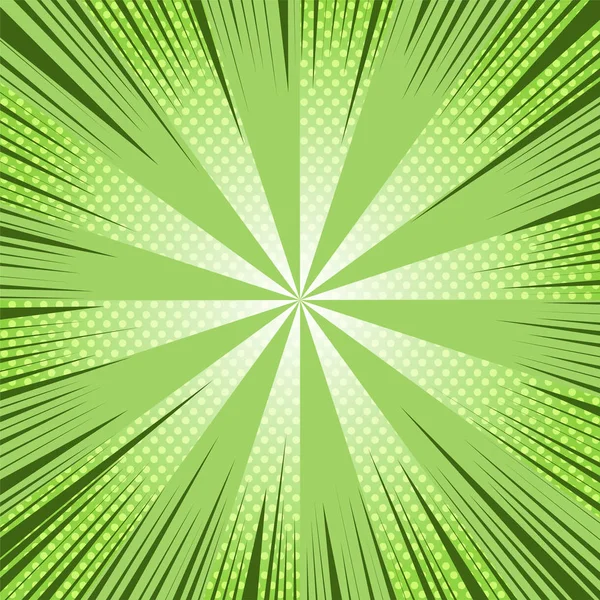 Çizgi roman sayfası yeşil şablonu