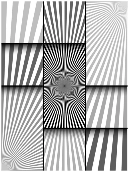 Komische abstrakte monochrome Komposition — Stockvektor