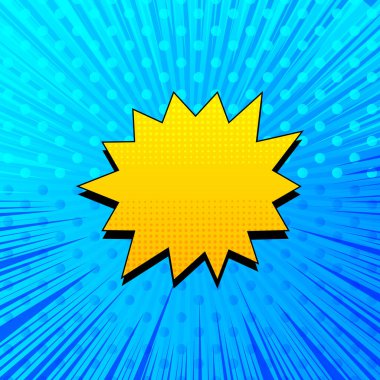 Komik zarif patlama konsepti