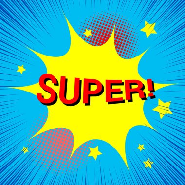 Hafif Süper komik arkaplan