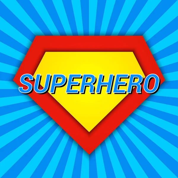 Superhero comic bright template — Stock Vector