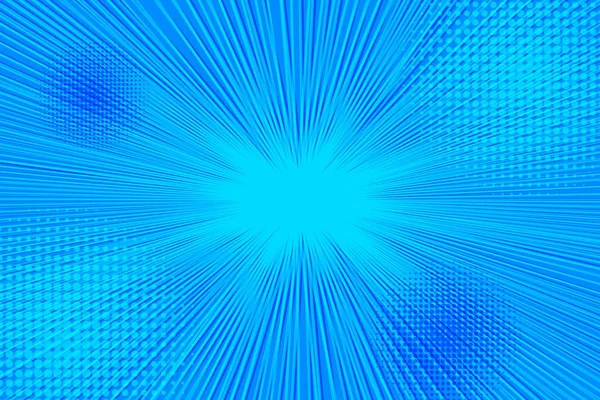 Explosive bursting bright blue background — Stock Vector