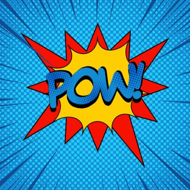 Patlayıcı parlak mizah şablonu