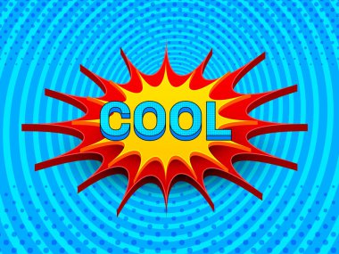 Komik sayfası parlak kavramı