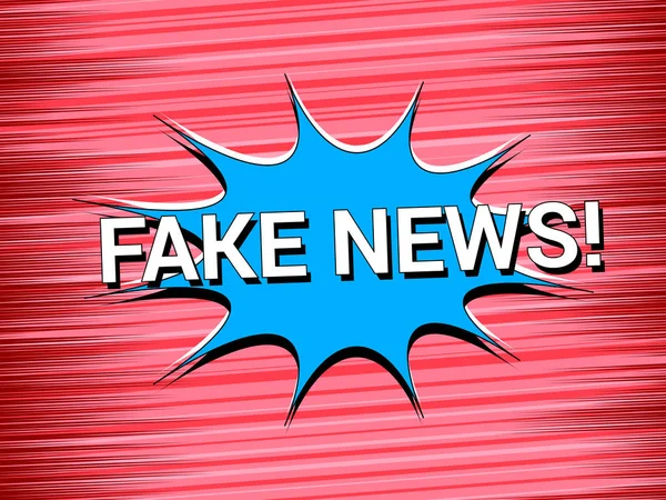 Концепция комикса Fake News — стоковый вектор