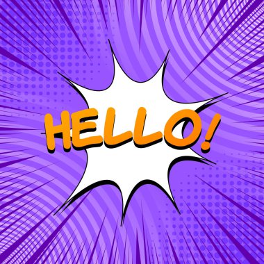 Komik parlak konsept