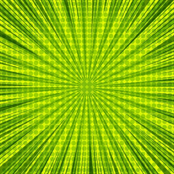 Абстрактный зеленый взрыв и вспышечный фон — стоковый вектор