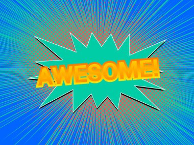 Comic colorful explosive concept