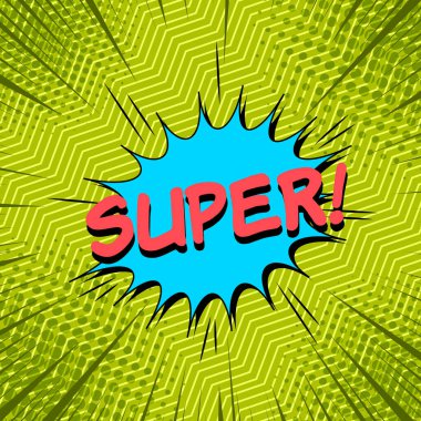 Komik parlak dinamik şablonu