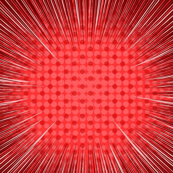 Комічний абстрактний динамічний червоний фон — стоковий вектор
