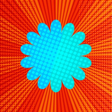 Komik parlak şablon