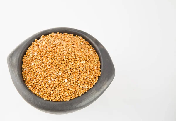Granos de cereales de mijo (Panicum miliaceum ) — Foto de Stock