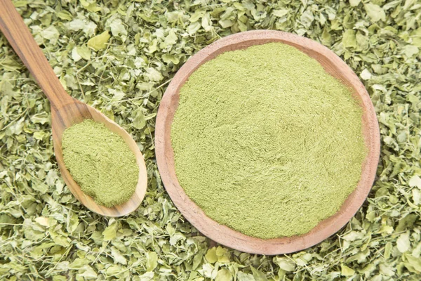 Moringa por és a levelek - Moringa oleifera — Stock Fotó