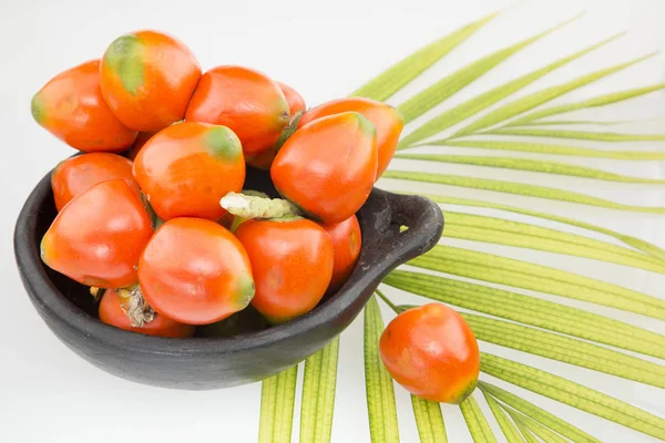 Chontaduro lezzetli tropikal meyve (Bactris gasipaes)