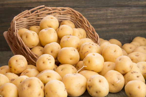 Yellow potatoes (Solanum phureja) — Stock Photo, Image