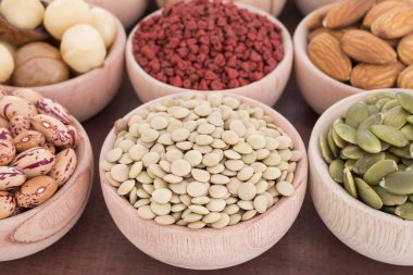 Diğer gıdalara - Lens culinaris karşılaştırıldığında mercimek