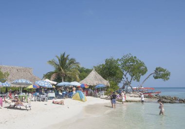 Isla Mcura, Bolvar / Kolombiya - 15 Ocak 2016. San Bernardo adalar huzur Adası
