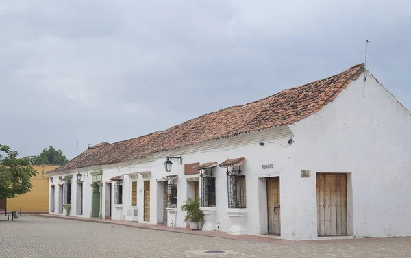 Santa cruz de Mompox, Bolvar / Colombia - 19 Maret 2017. Lapangan Santa Barbara — Stok Foto