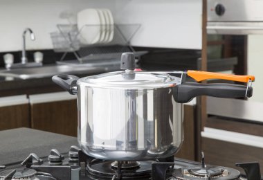 Yüksek basınç alüminyum emniyet kapak ile pot pişirme