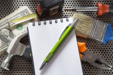 Defter ve remodeling bütçe yapmak için Araçlar